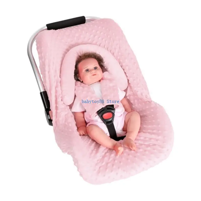 Y4UD 1 세트 베이비 카시트 헤드 지원 베개 어깨 끈 커버가 추가 안락함