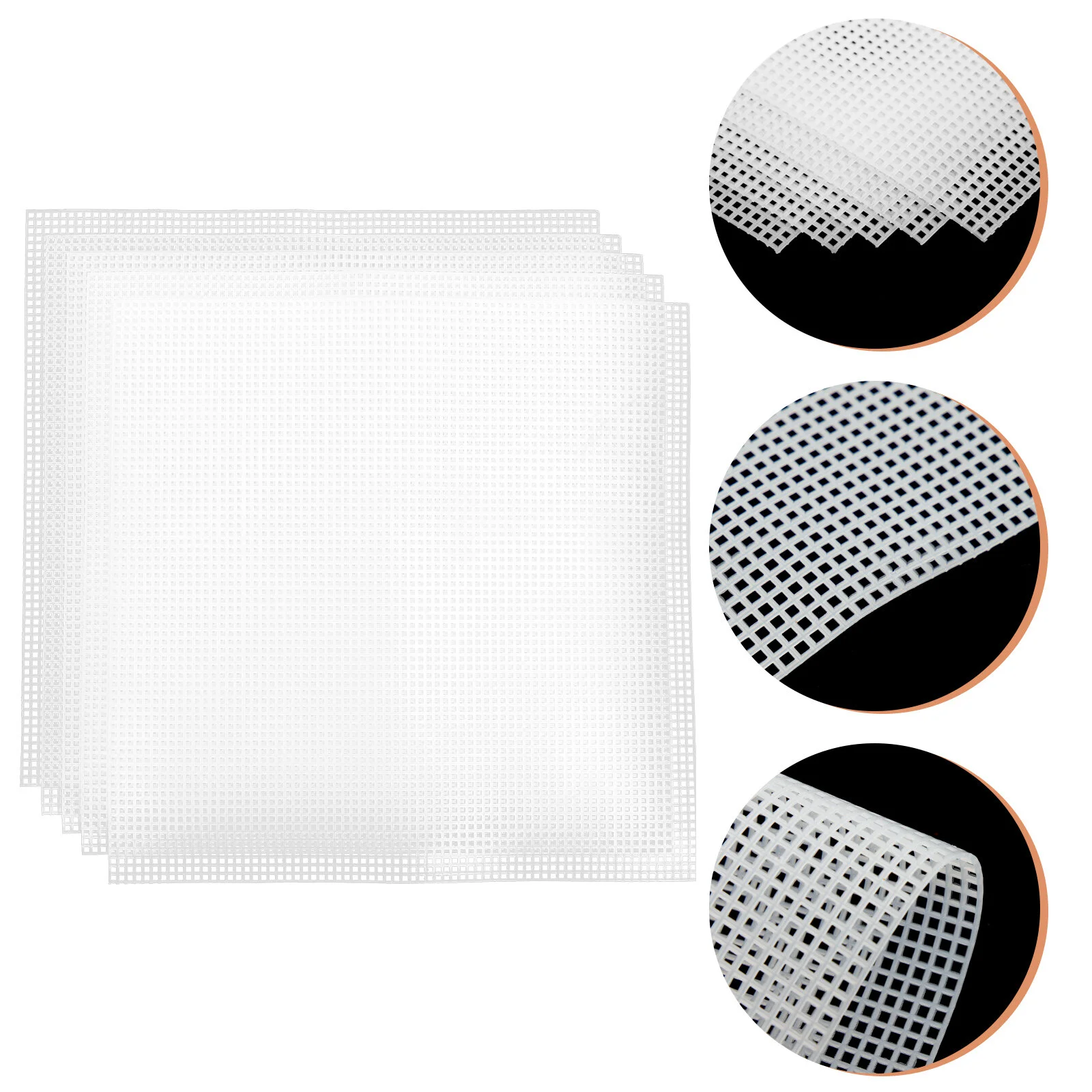 5Pcs Sewing Plastic Canvas DIY Bag Mesh Sheets Plastic Canvas Set Plastic Mesh Sheets Set