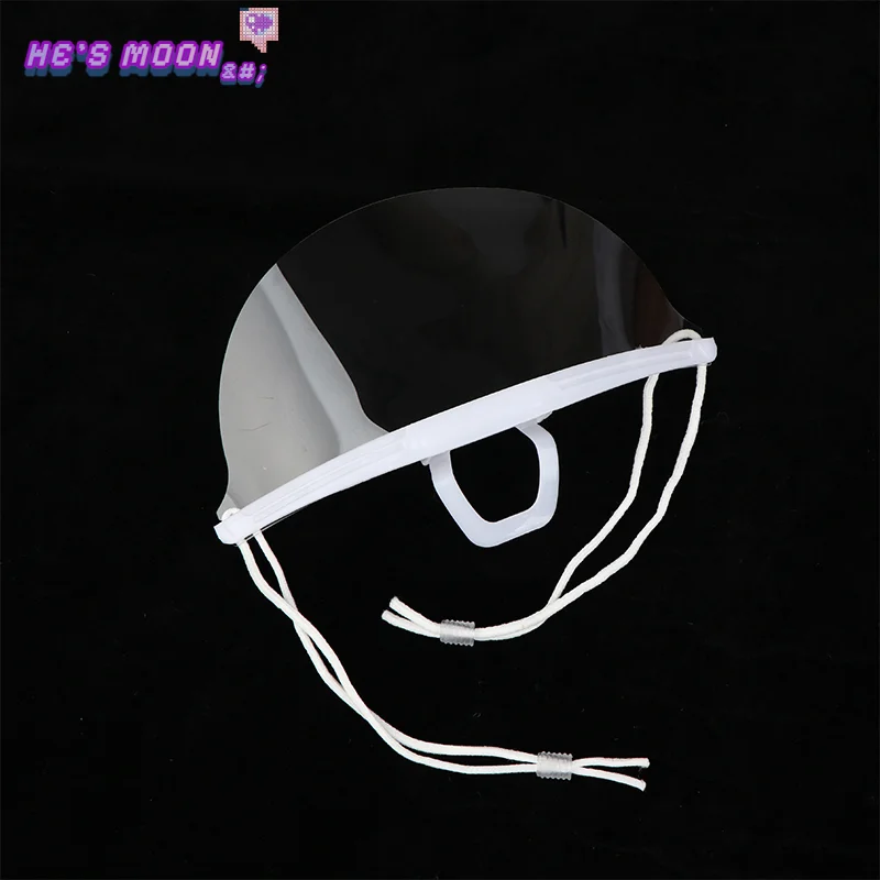 10/20/30Pcs Wiederverwendbare Transparente Anti-fog-Maske Abdeckung Kunststoff Offenen Gesicht Schutz Restaurant Schule Kunststoff anti-speichel Mund Schild