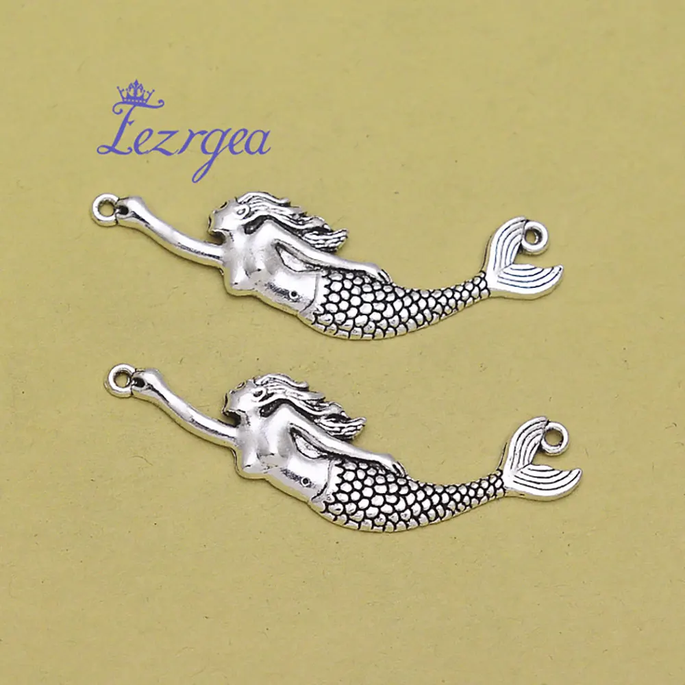 5pcs/lots Ocean Life Charms Starfish Octopus Fish Mermaid Tail Marine Hippocampus Conch Turtle Pendants For Diy Jewelry Making