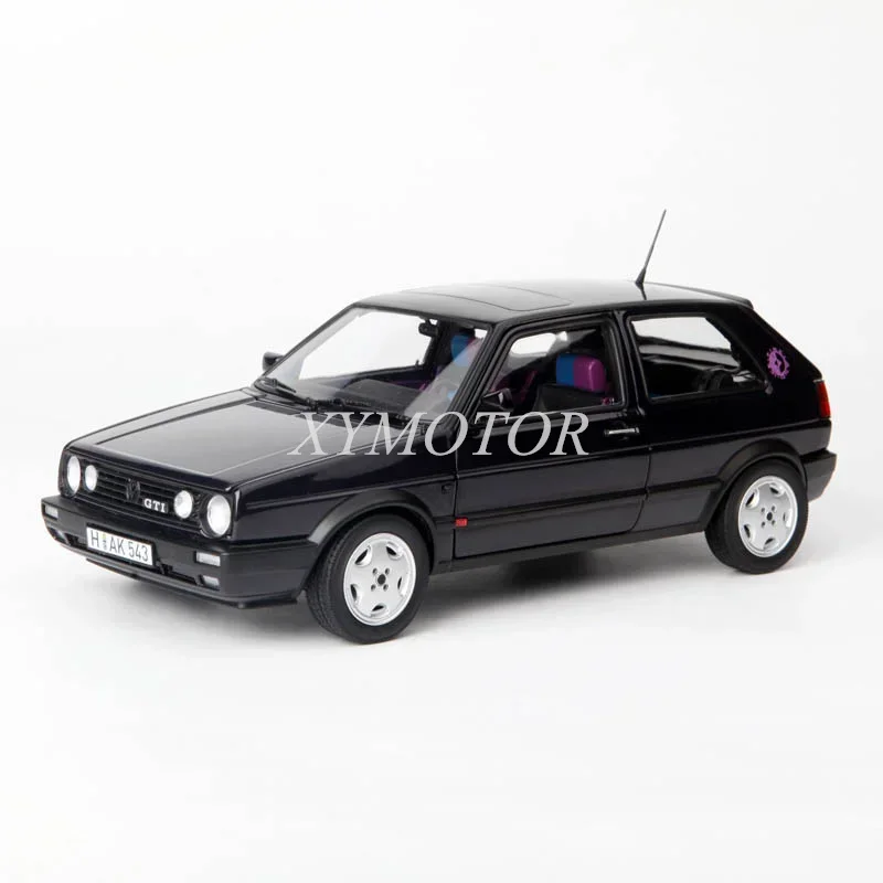 Norev 1:18 For Golf GTI 1991 Fire & Ice Black Pink Interior Diecast Model Car Toys Gifts Hobby Display Collection Ornaments