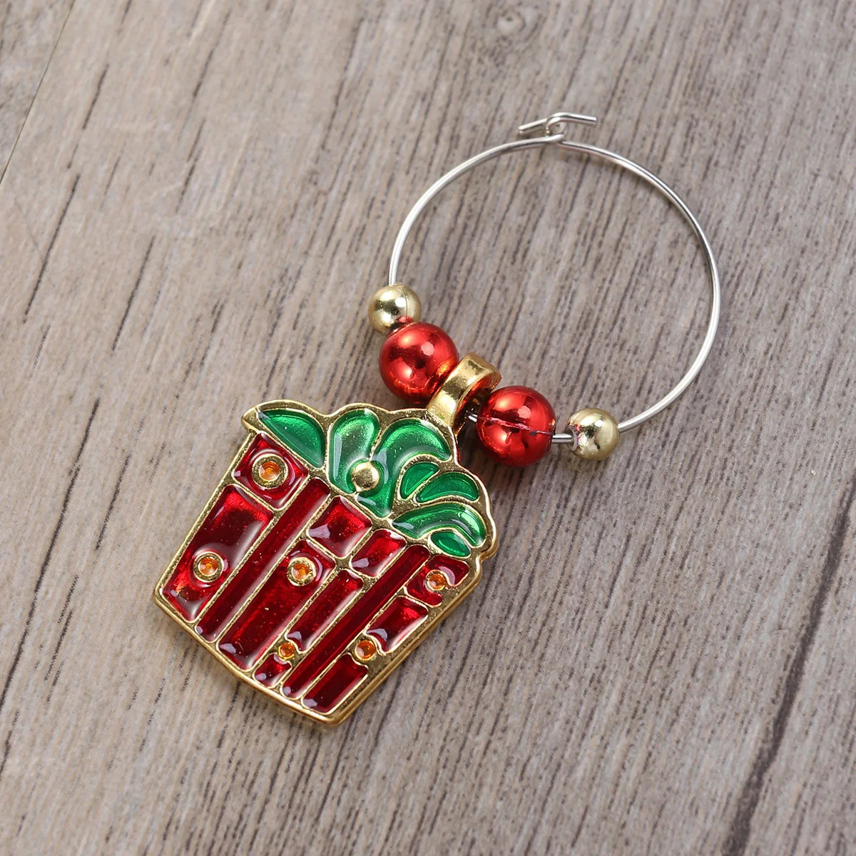 

christmas wine glass charms glass charms christmas wine glass rings