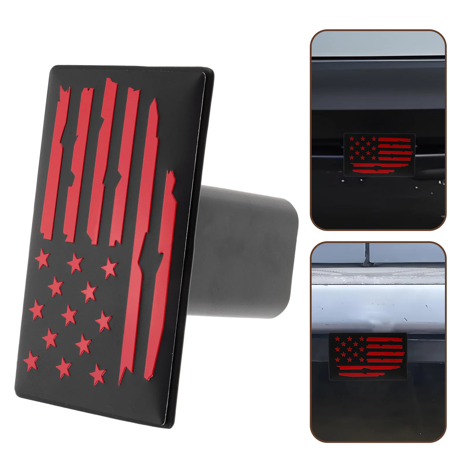 

Trailer Hitch Cover Heavy Duty Metal Receiver Hitch Cover For Truck Towing Protection American Flag Dust Plug