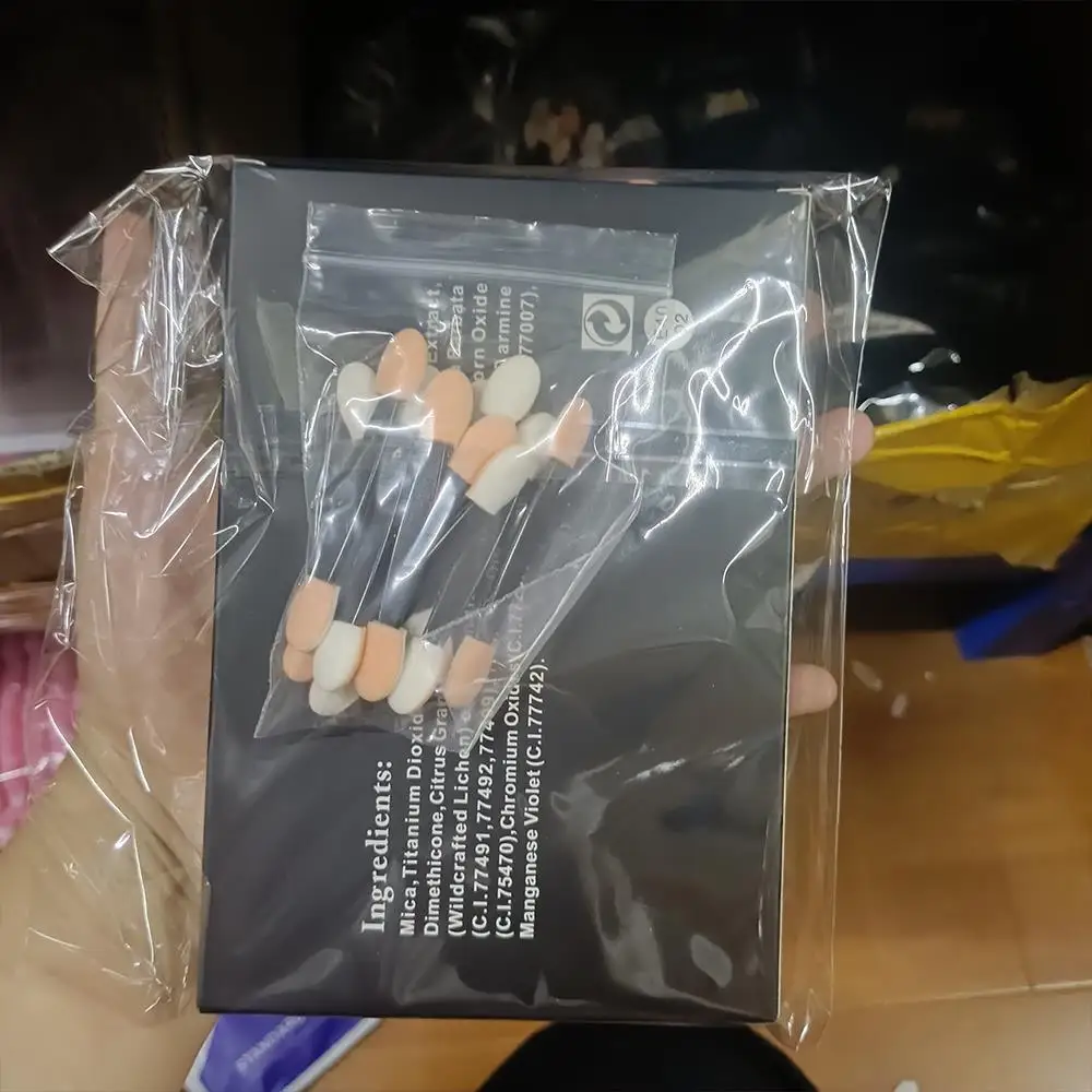 40 farben Solide Ombre Nagel Pulver Lidschatten-palette Set Französisch Gradienten Perle Rand Nagel Pigment für Party Gesicht Make-Up Reiben Staub