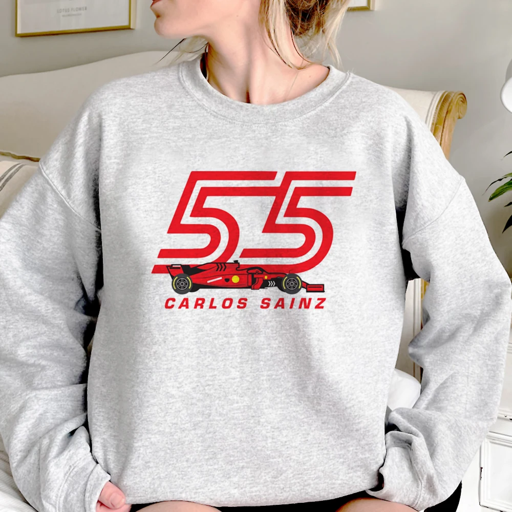 Carlos Sainz hoodies women gothic vintage Winter  sweater sweatshirts female japanese clothing