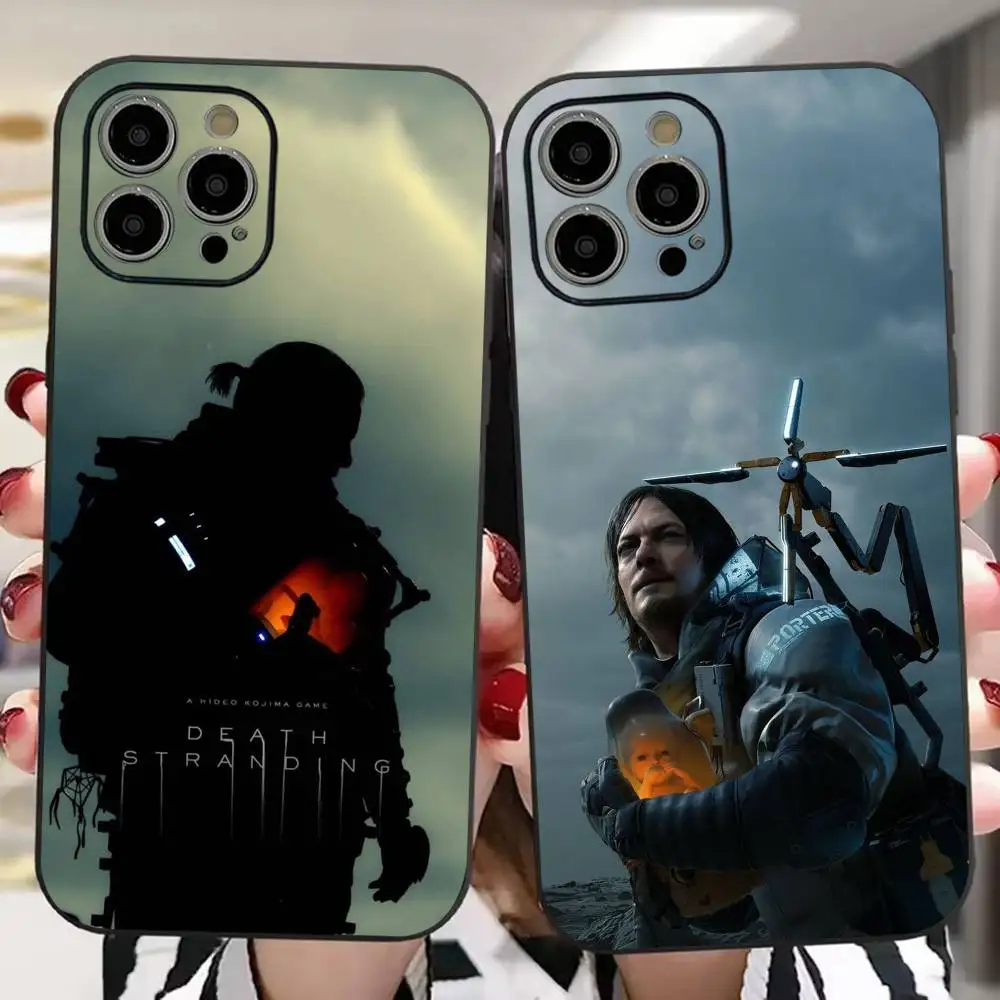 D-death S-Stranding película funda de teléfono para iPhone 16 15 14 13 12 11 PRO MAX PLUS Mini TPU suave para la piel
