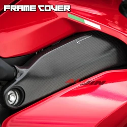 100% Carbon fiber for Ducati Panigale V4 V4S Streetfighter V4 2018-2023 Motorcycle Frame Side Cover Guard Protective Kit Fairing