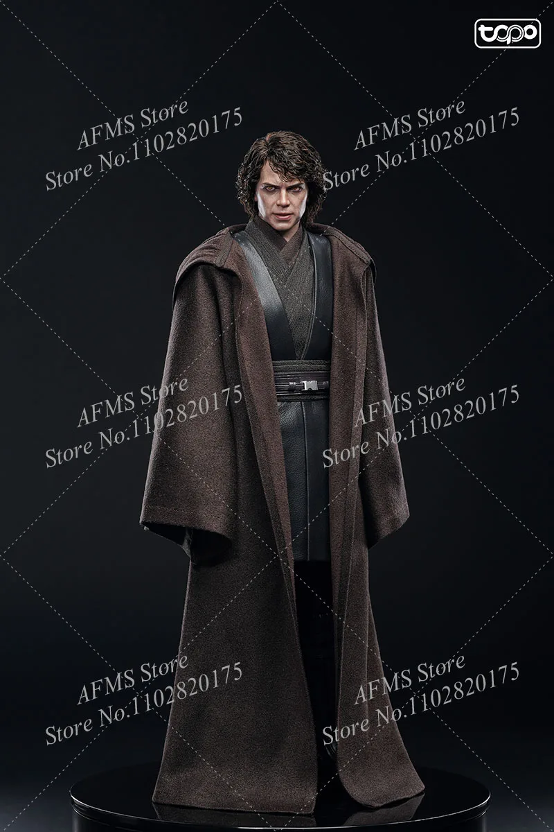 TP026 1/6 Men Soldier Star Wars Anakin Skywalker Robe Cloak Leather Vest Eyeball Fit 12Inch HOTT0YS DX34AE DX47AE Action Figure view 6