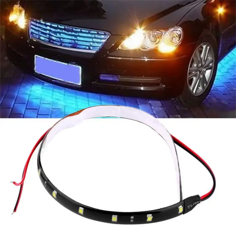 Car Auto Motorcycle 30cm 12V Waterproof Strip Lamp 15 LEDs Flexible Light Decorative Lamps & Strips Automobiles, Parts & Accesso