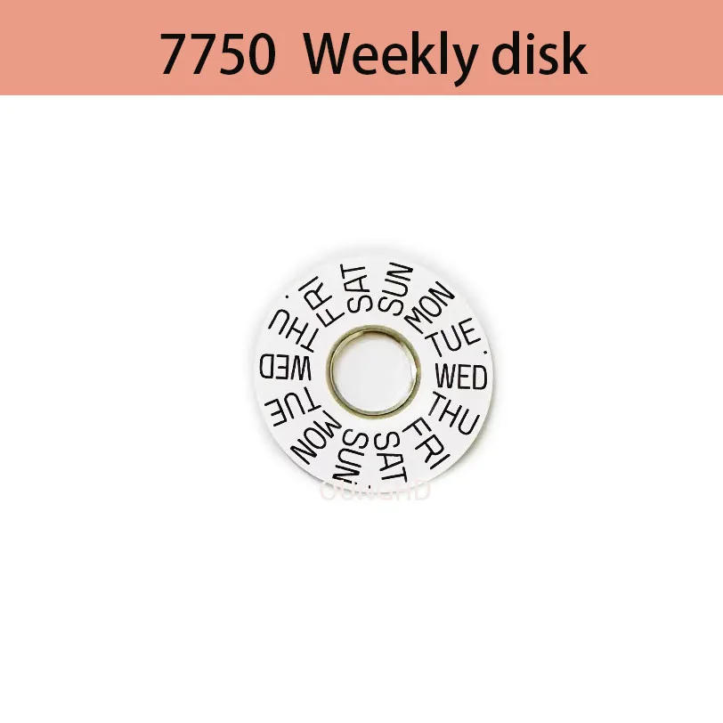 

Watch accessories Switzerland original 7750 movement weekly plate ETA 7750 weekly plate