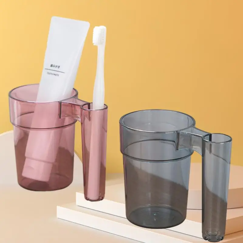 Tea Flower Infused Plastic Mouthwash Cup - The Perfect Toothbrush and Dental Cup Combo for Fresh Breath and Oral Hygiene