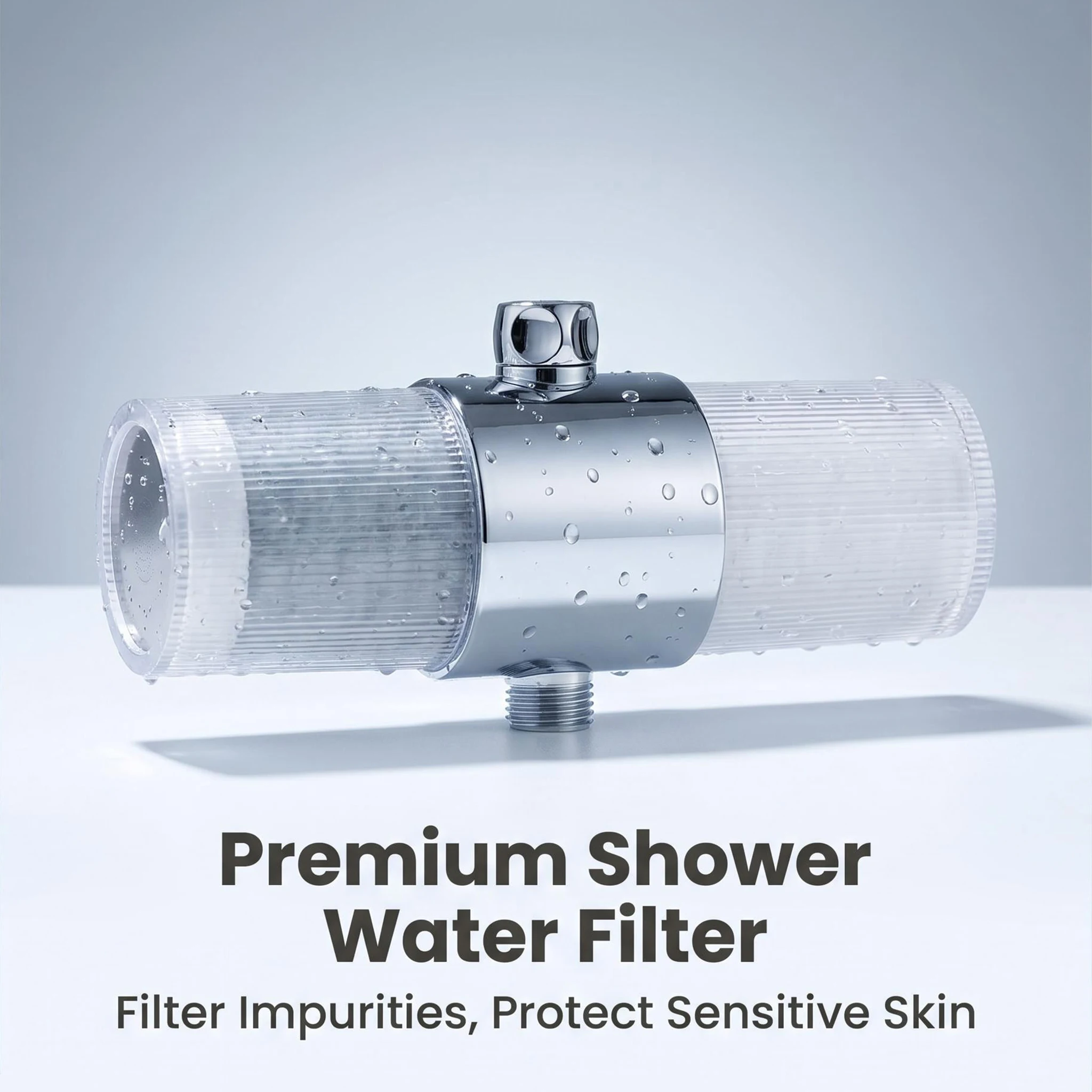 15 Stage ACF Shower Filter Transparent Shell Chlorine Removal Impurity Reduction Skin & Hair Care Universal Bathroom Hotel Gym