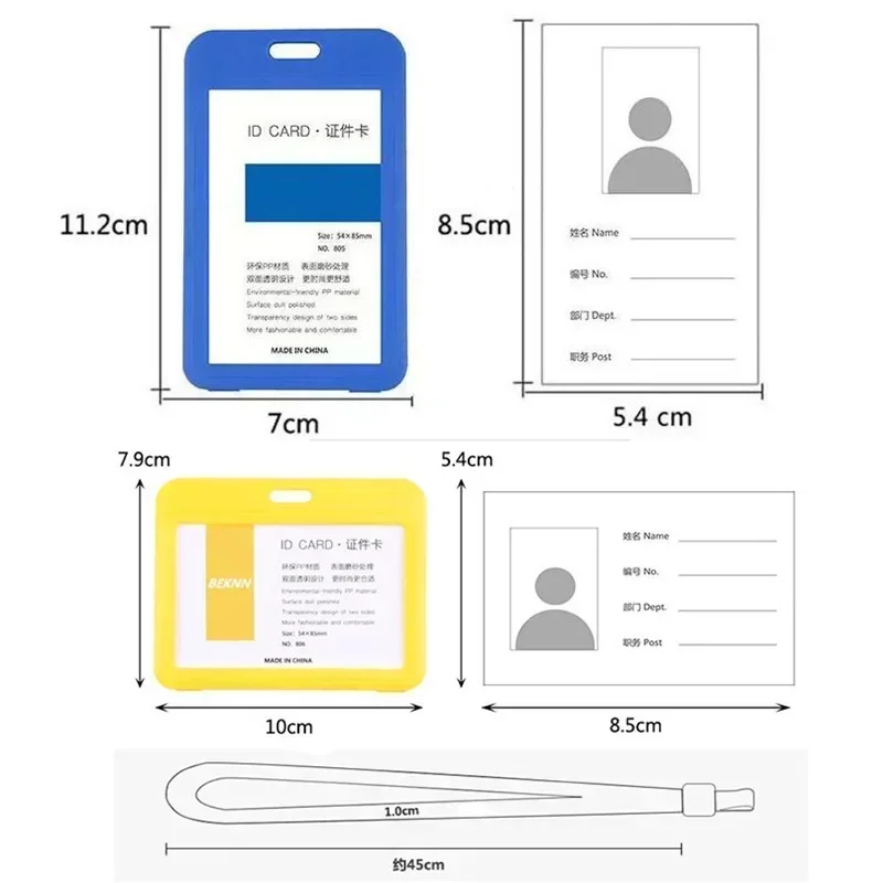 Copri carte con cordino Donna Uomo Porta permesso di lavoro Porta carte di credito Tracolla Studenti Bambini Porta carte da autobus Porta carte d'identità