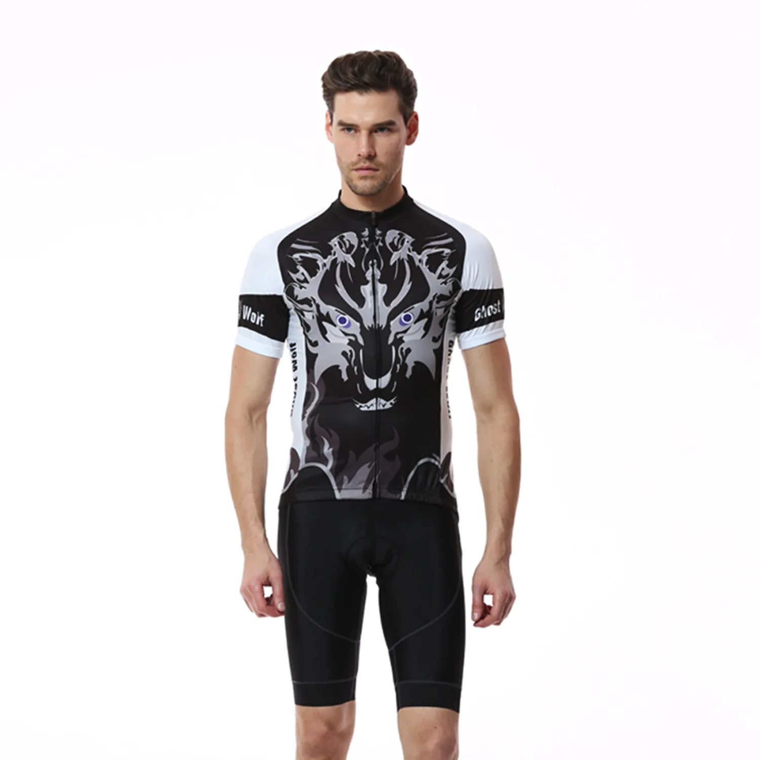 

XINTOWN Printed cycling suit short top Moisture-wicking new summer bicycle short-sleeved top Men's cycling clothing Bike jersey