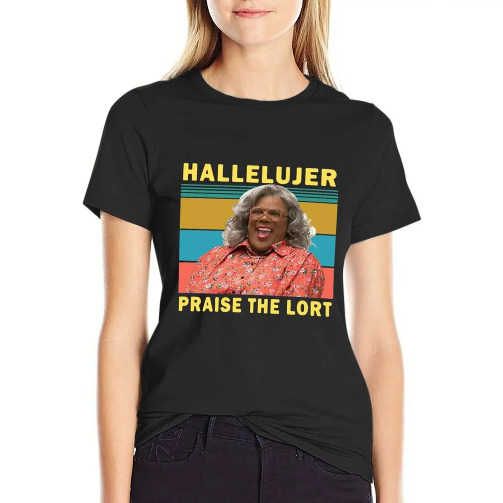 Madea Hallelujer Praise The Lort Vintage T-Shirt plus size tops lady clothes summer tops tops t-shirt dress for Women graphic