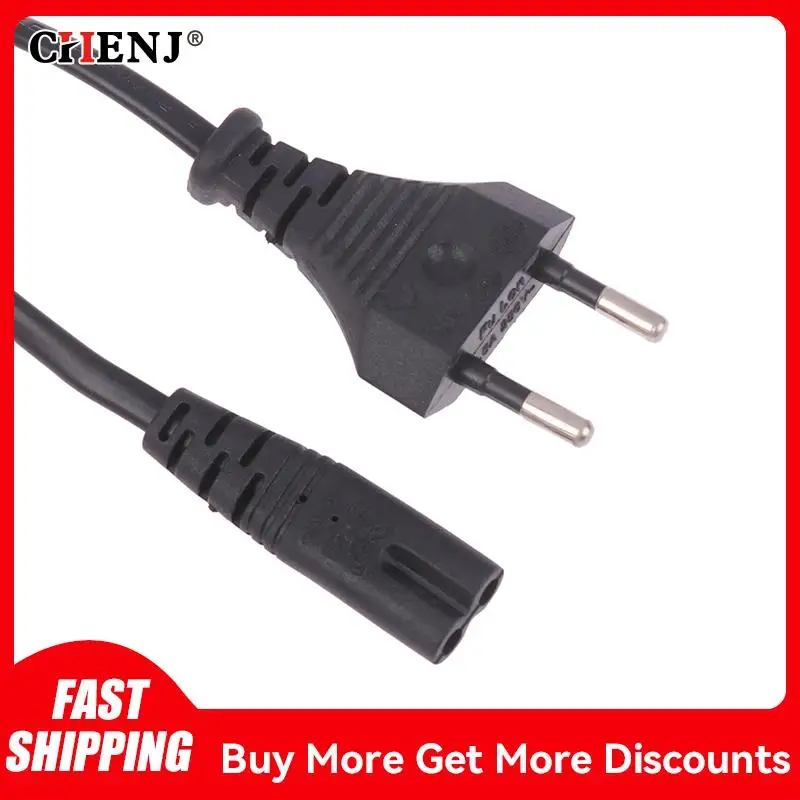 EU Power Cord EU AC Power Cable Figure 8 C7 To Euro Eu European 2 Pin AC Plug Power Cable Cord For PS4/PS5 ForXbox Power Cord