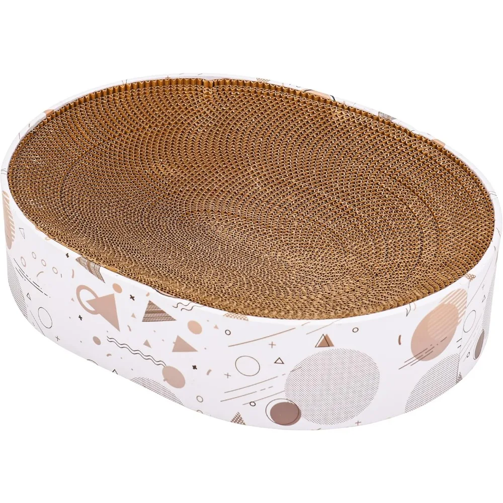 

Durable Oval Cat Scratcher Pad Breathable Cardboard Indoor Furniture Saver