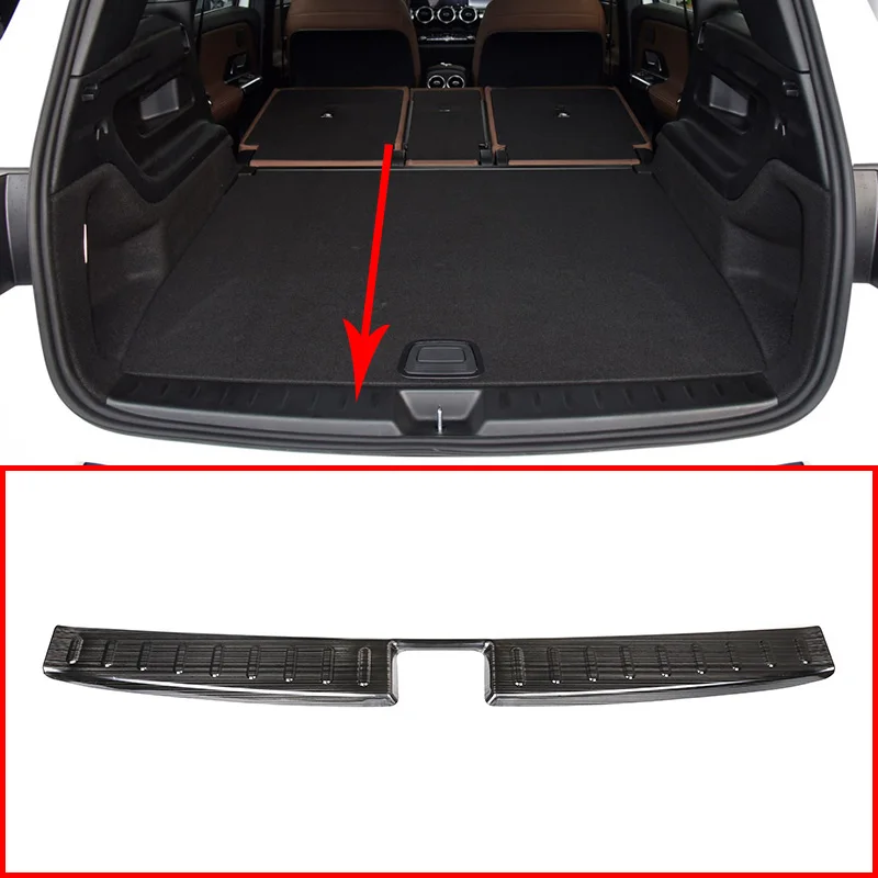 

For Mercedes Benz GLB X247 180 200 2020 Stainless Steel Car Built-in Rear Bumper Guards Protective Cover Trim