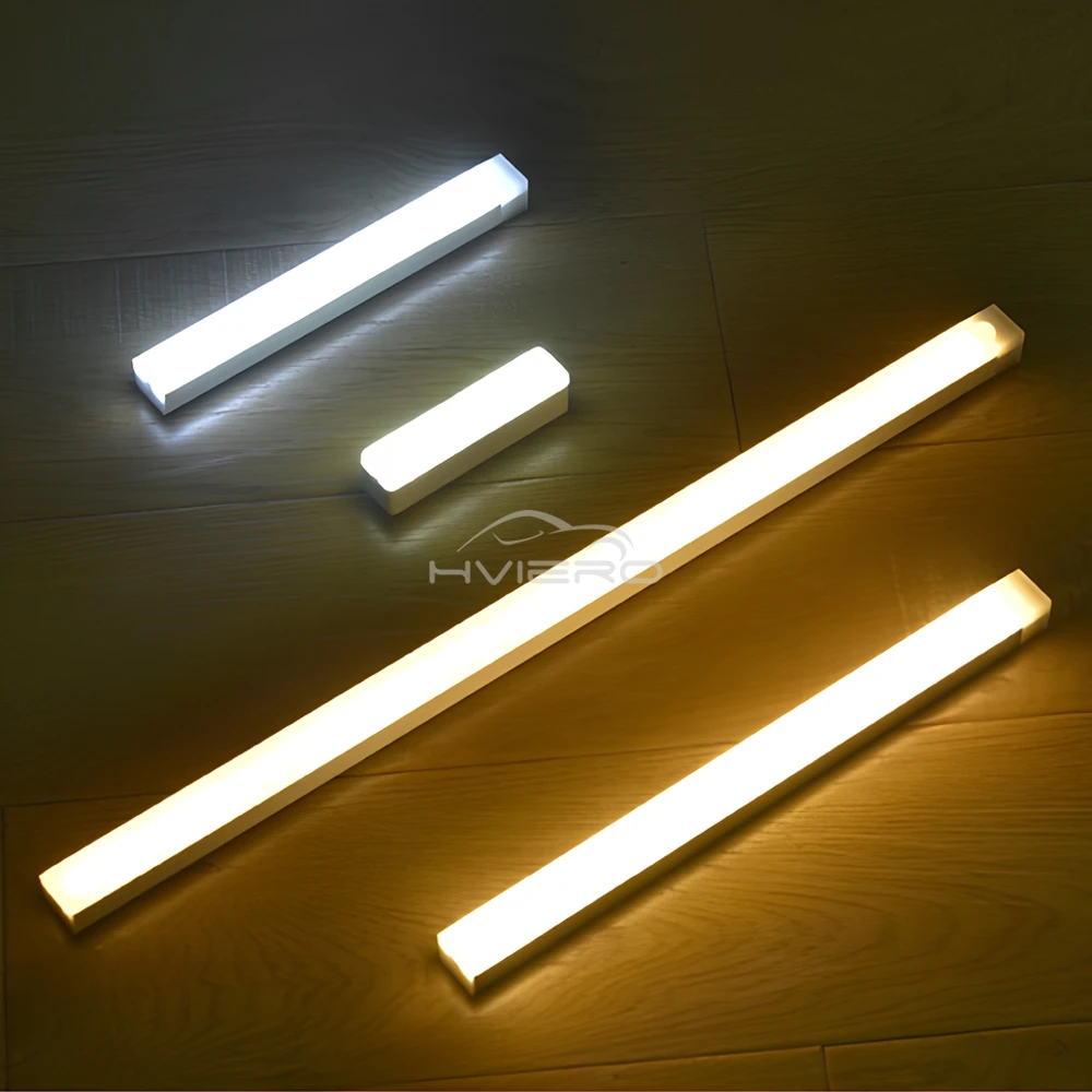 Night Lights Wireless LED Lamp Motion Sensor USB Rechargeable Magnetic For Wardrobe Room Closet Kitchen Aisle Tube Detector Bulb