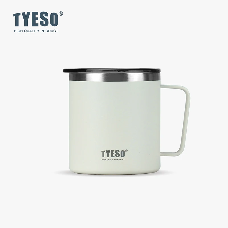 

TYESO TS-8789B 304 stainless steel vacuum insulated and cold insulated coffee cup with handle, high aesthetic value and cost-eff