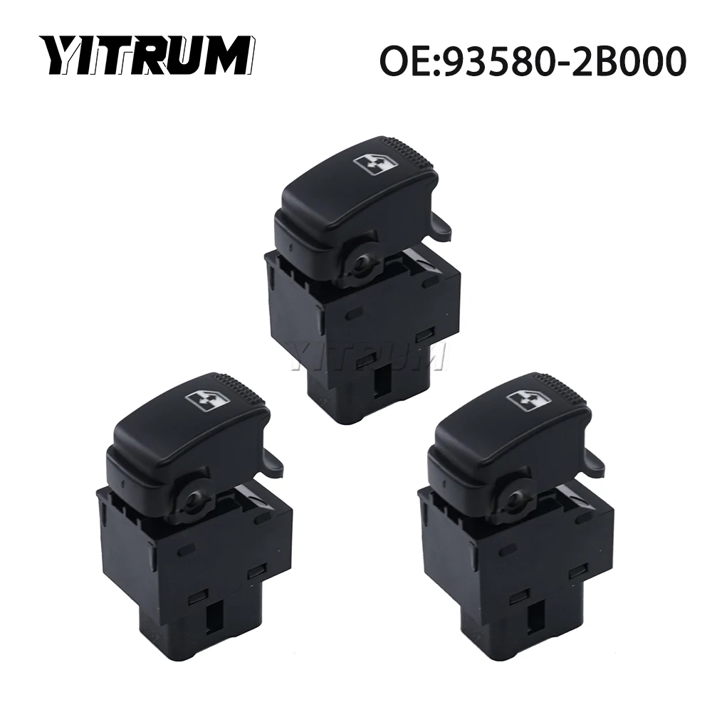 

YITRUM 93580-2B000 93580-2E000 Passenger Rear Car Electric Power Lifter Window Switch For Hyundai Santa Fe 2007-2012