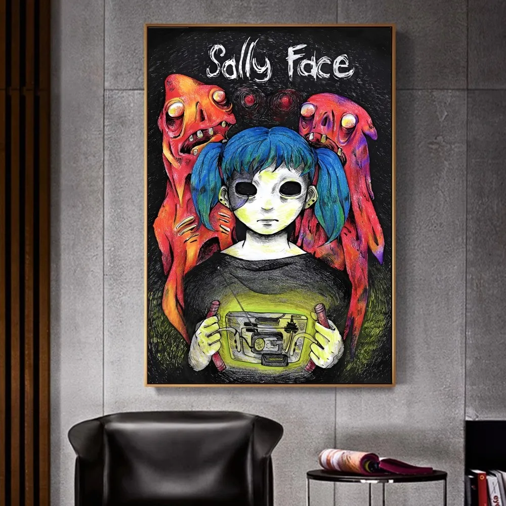 Game Sally Face Good Quality Prints and Posters Whitepaper Sticker DIY Room Bar Cafe Aesthetic Art Wall Painting