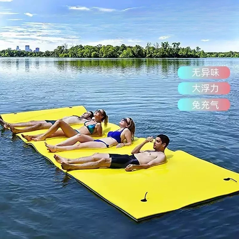 Color random water floating blanket swimming adult thickened entertainment sea floating bed leisure pool water magic carpet 1pcs