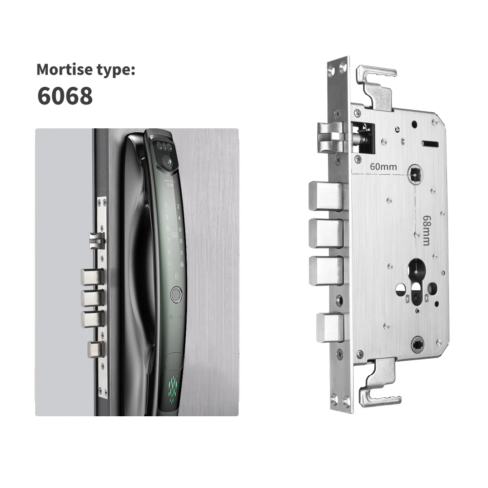 Smart Life Digital Alarm Fingerprint Smart Biometric Fingerprint Virtual Password Security Video Door Lock