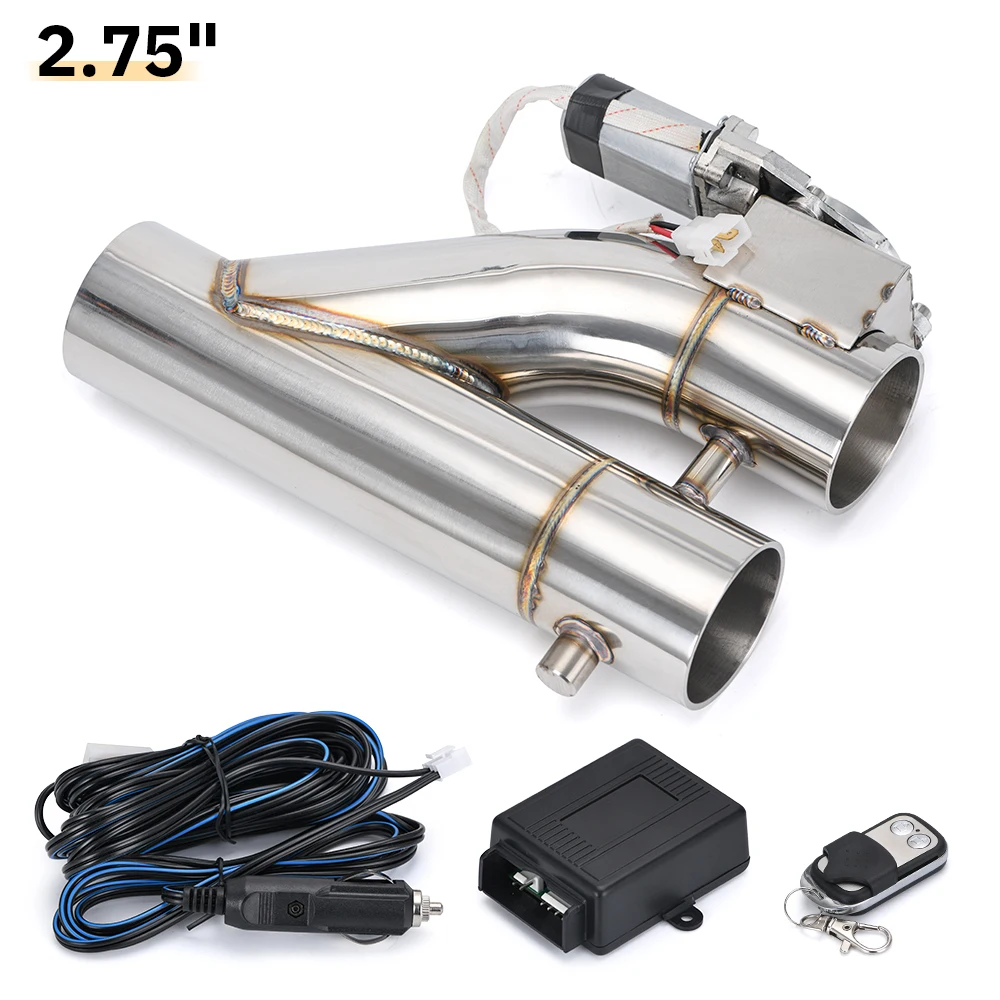 Universele Rvs 304 2.0 "2.25" 2.5 "3" Dual-Valve Elektrische Uitlaat Downpipe Uitsparing Met afstandsbediening Draadloze Accessoires