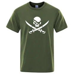 Summer new pirate skull print funT-shirt men and women's T-shirt hip-hop loose T-shirt casual fashion casual top street clothing