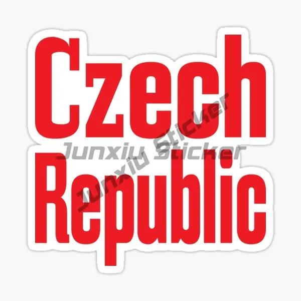 Tsjechische Republiek Cz Ovale Vinyl Sticker Auto Truck Bestelwagen Bumper Raam Laptop Cup Muur Kras Cover Motorfietsen