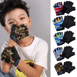 Cycling Gloves Half Finger Bicycle Gloves High Elastic Non-slip Bike Gloves  Children's Bike Gloves Riding Equipment