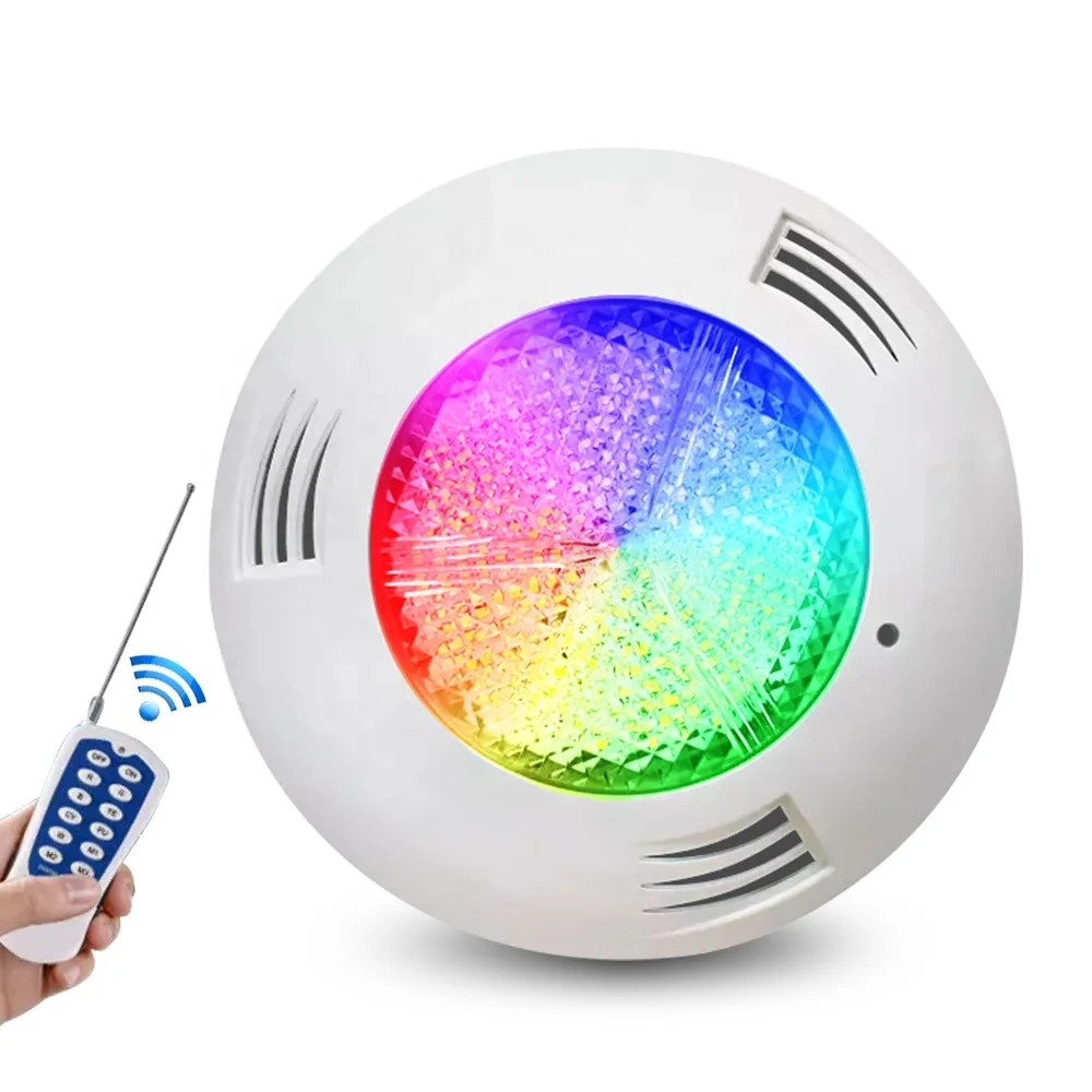 

Remote Control Abs 25W Pool Lamp 12V Ac Ip68 Waterproof Rgb Underwater Swimming Led Pool Lights