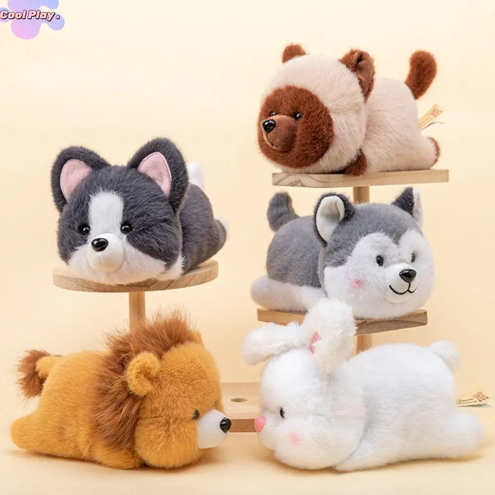 

Cute Little rabbit Raccoon Doll Clip Husky Fluffy Panda Plush Toy Lion Soft Deer Plush Doll Home Decor