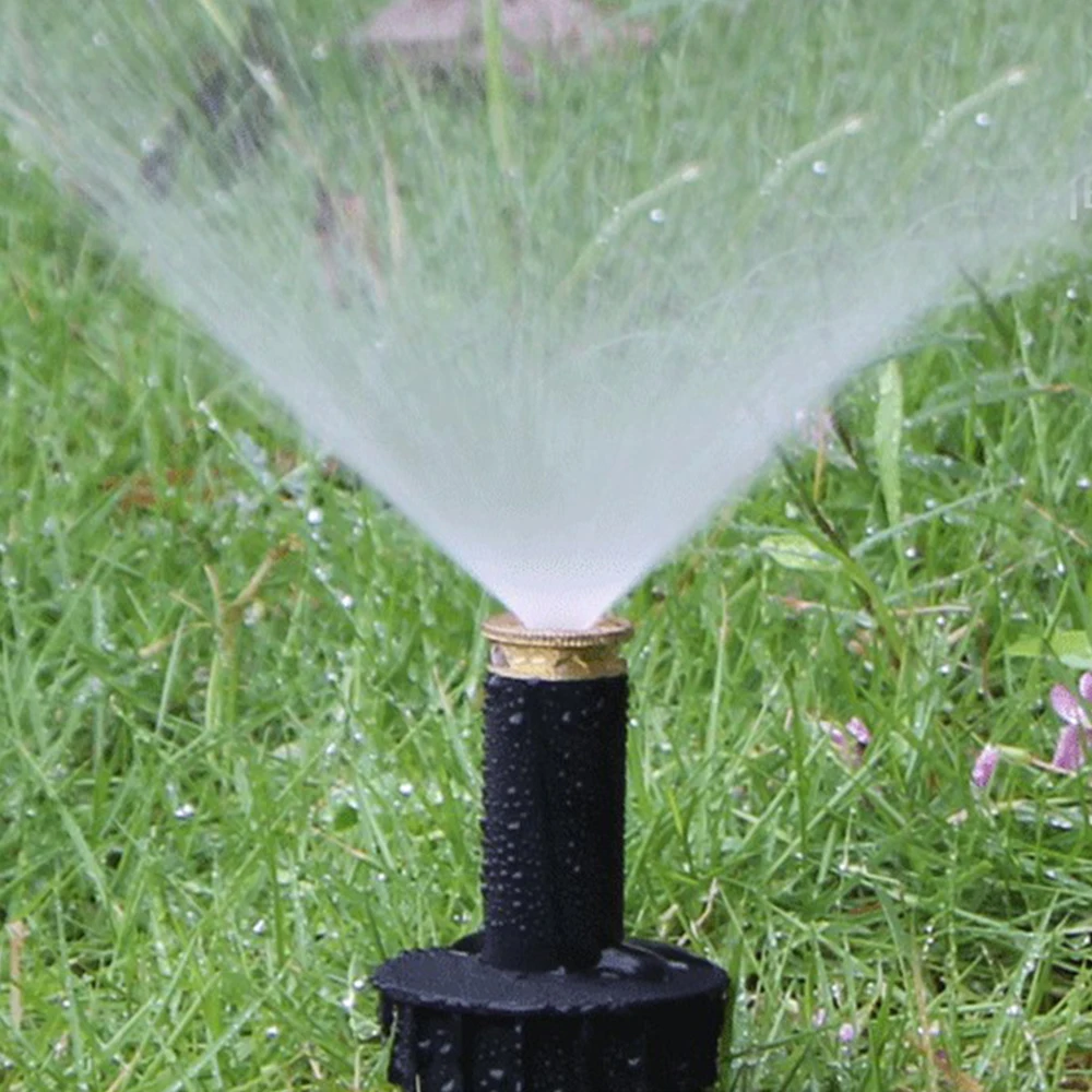 High Quality Adjustable Garden Spray Nozzle 90/180/360 Degree P-o-p up Sprinklers Plastic Lawn Watering Sprinkler Head