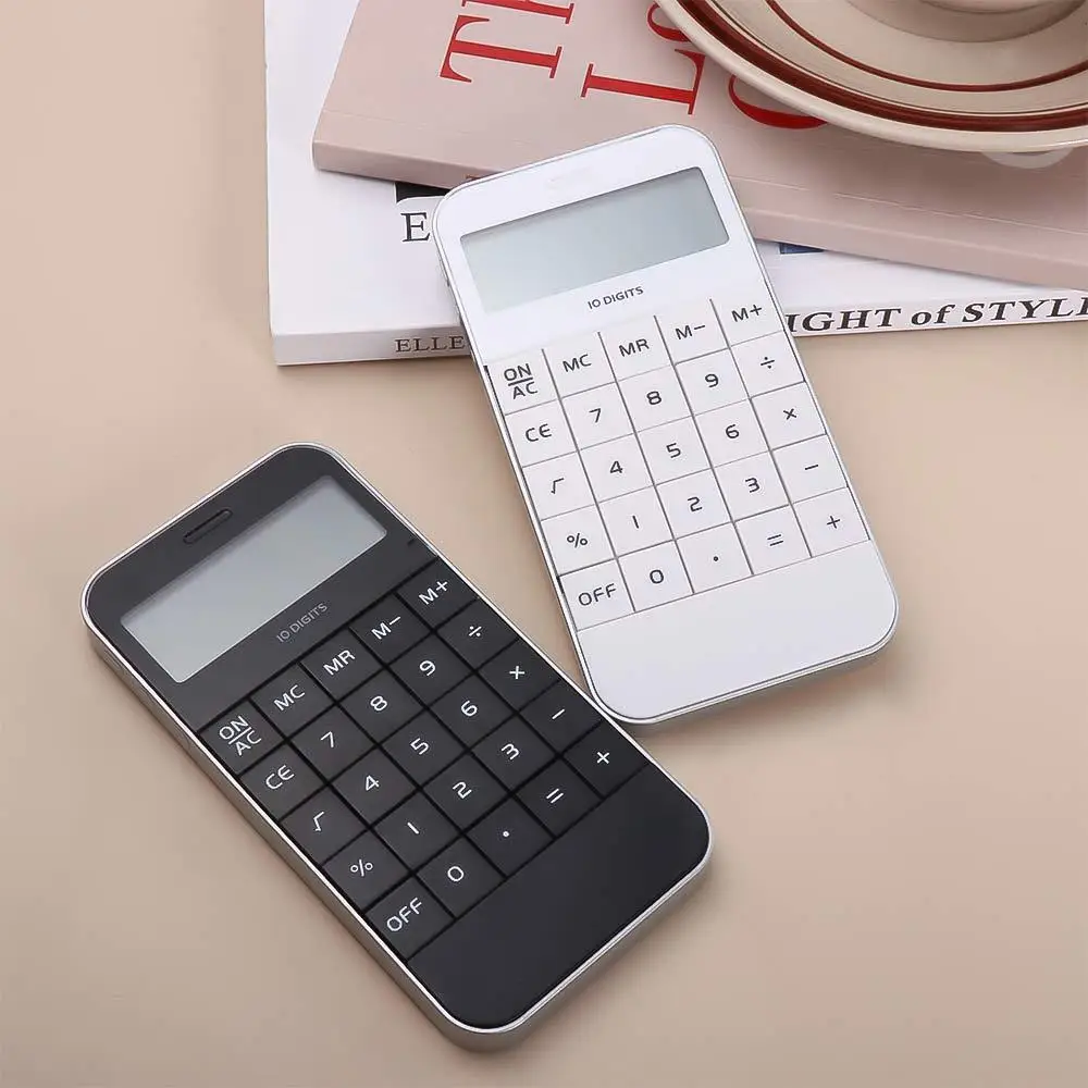 Fashion Digit Calculator White Electronic Display  Pocket Office Universal Digit CalculatorCalculator Mini Cheap Calculator