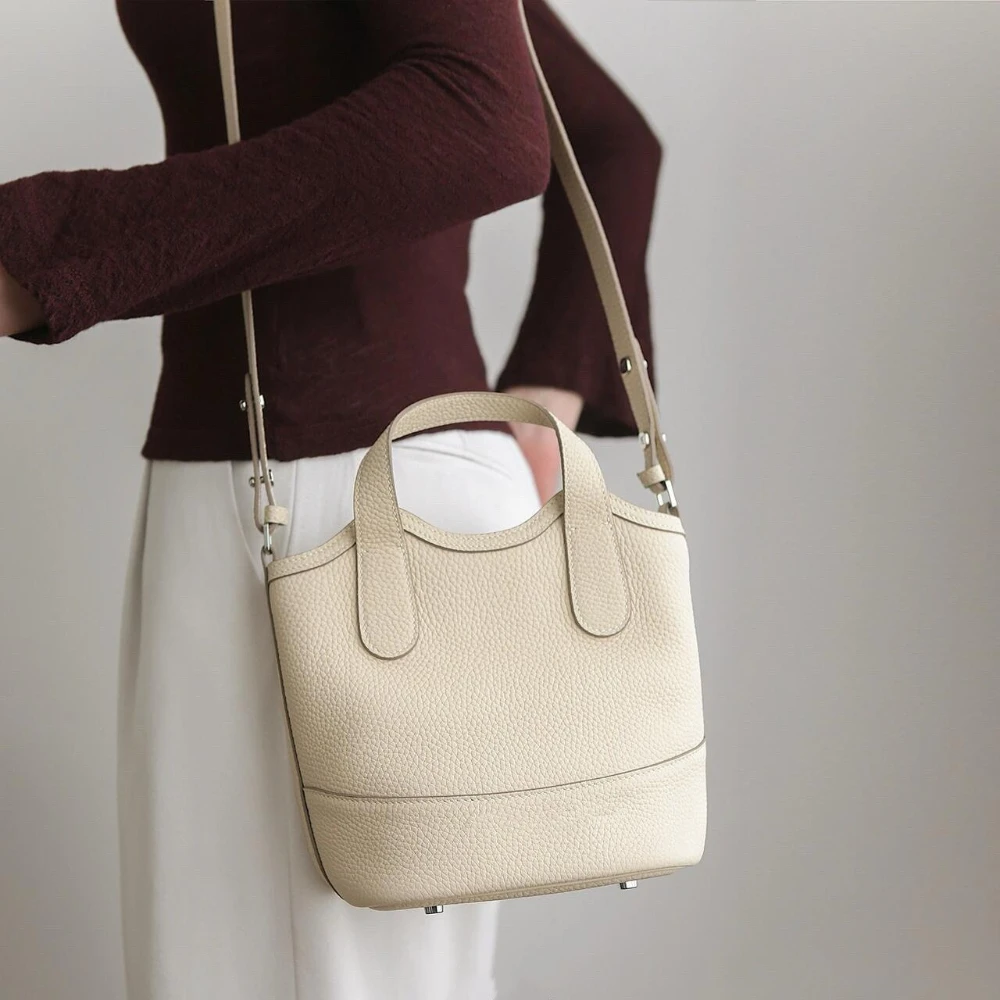 

NINA ENYA 2025 Fashion Basket Bag Vegetable Basket Niche Luxury Crossbody Shoulder Bag for Women New Style