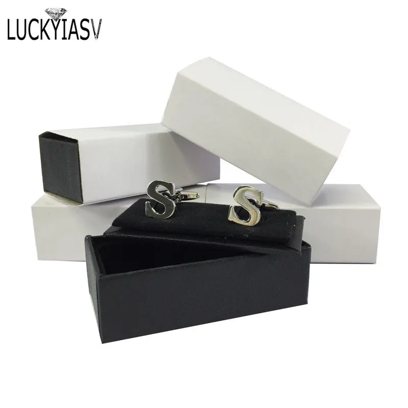 Wholesale 20pcs/lot Hot Sale Cufflinks Box Gift Box  New Storage Boxes Jewelry Cuff links Case Craft Badge Box Jewelry case