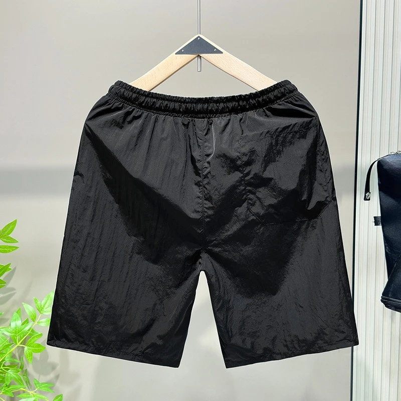 

Trendy Men's Summer Shorts Collection Quick-Dry Ice Silk Fabric Beachwear for Students Stylish Design Breathable Comfortable