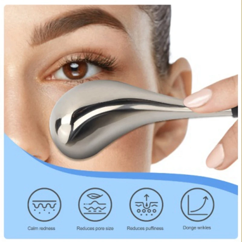 Cooling Beauty bastoncini per il viso Ice Wave Ball Massage Facial Eye Salon strumenti per la cura della pelle per Woman Spa Cold Roller