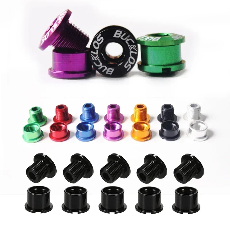 AliExpress NONE BUCKLOS Bike Chainring Bolts Single Double Speed Chainwheel Screws 6.5/8.5mm Bicycle Crankset Bolts 4/5pcs A Lot Chain Ring Nut