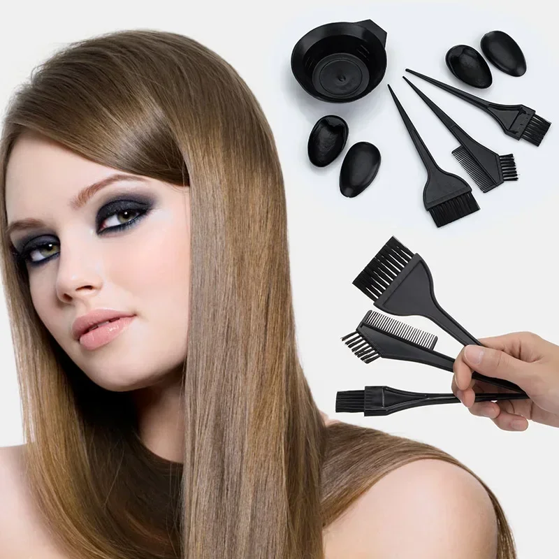 High-Quality Kit Set Tint Coloring Dye Bowl Comb Brush Twin Headed Brushes Set 1Pcs Hair Color Dye Bowl Comb Brushes Tool