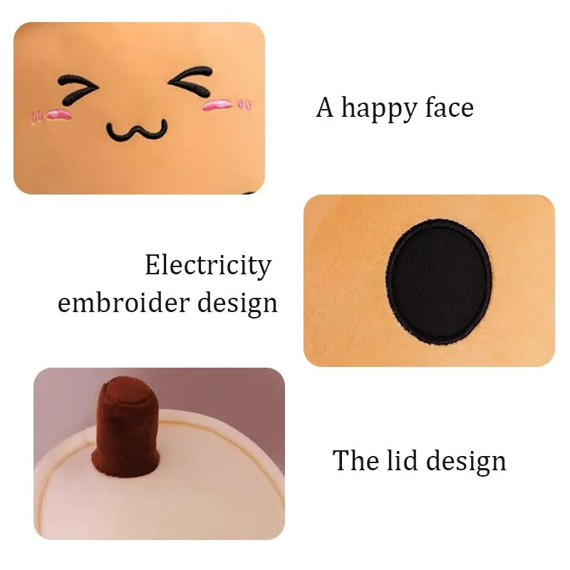 Cute Stuffed Boba Plush Bubble Tea Real-life Bubo Food Milk Cup Plushie Pillow Soft Kawaii Plush Toys Gifts for Kids Adult 24CM~ - view 5