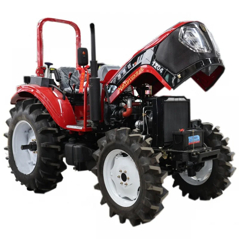 China: Compacte 4ed 60hp Tractor Met Lader En Backhoe Rupsbanden Mini Elektrische Tractor Grassnijder Tractor