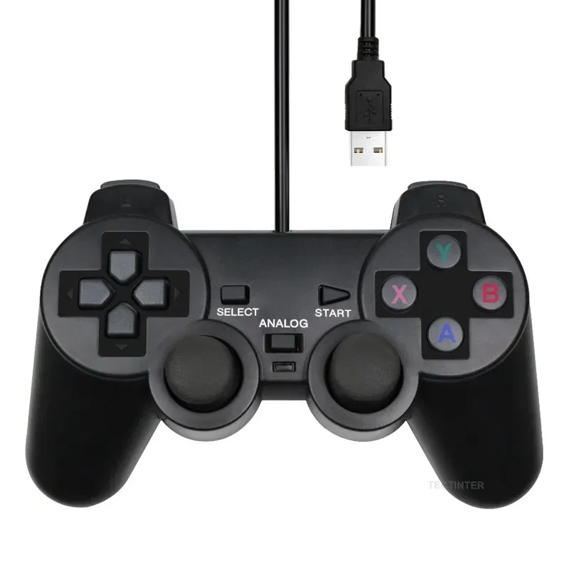 Wired USB PC Gaming Joystick Gamepad Game Controller for Windows Laptop Computer WinXP Win7 Win8 Win10 Gaming Accessories