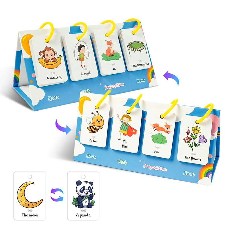 Sentence-Making Exercises Flip Chart Sentence Educational Learning Tool Vocabulary Building Special Education Speech Therapy