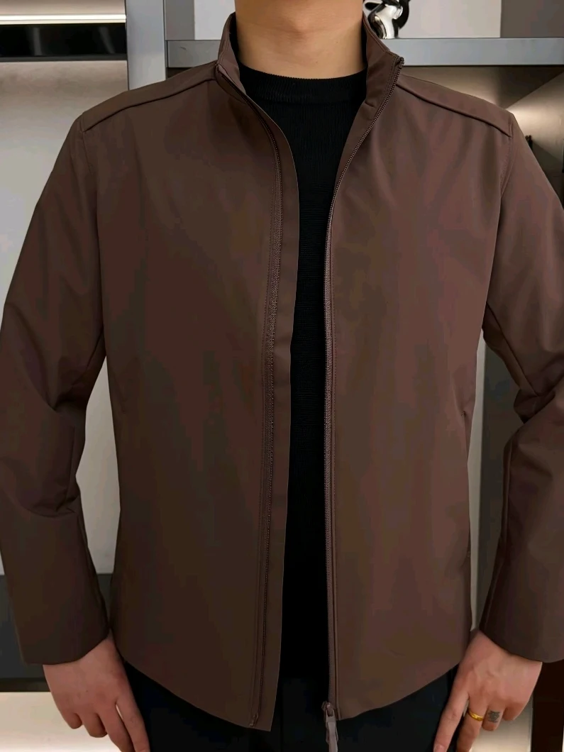 

Высококачественная мужская куртка с воротником-стойкой, весна-осень, новая модель, деловой повседневный стиль, модная, универсальная, индивидуальный крой