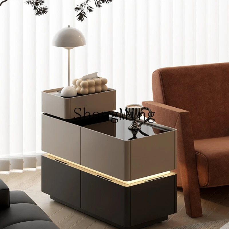 

LXY Minimalist Sofa Side Cabinet Living Room Light Luxury Premium Side Partition Storage Cabinet
