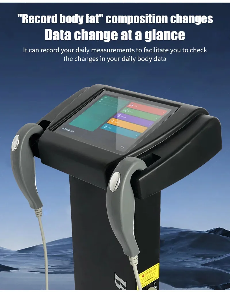 آلة تحليل الجسم Bmi الاحترافية للرعاية الصحية، اختبار الوزن، تكوين الدهون مع طابعة WIFI Blueteeth وHP الملونة #3
