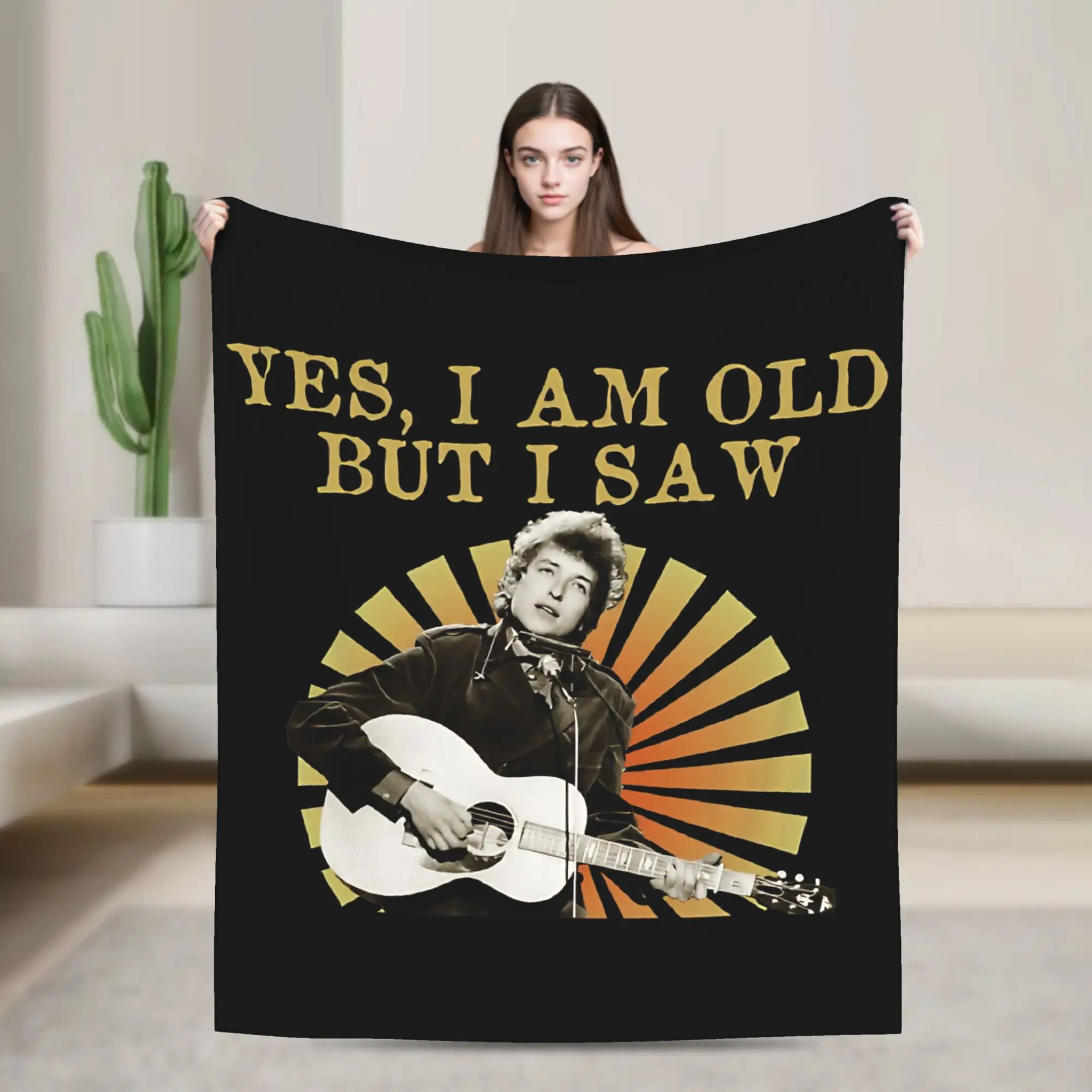 Bobs Dylans Singer Knitted Blankets  Flannel Throw Blanket Summer Air Conditioning Decoration Lightweight Bedspreads